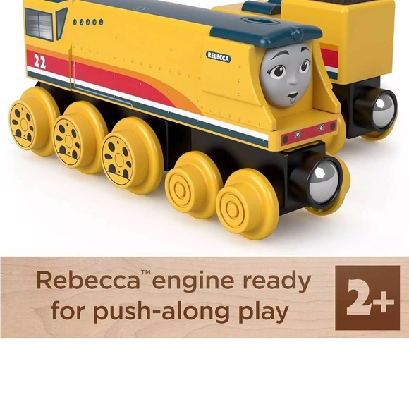 Mattel Thomas the Tank Engine Wooden Railway Series (Thomas) Rebecca HBK14 - Picture 5 of 9